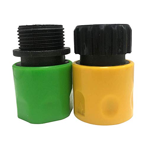 BERYLX Adaptadores de Manguera de jardín expandibles Conector de Grifo de Manguera elástica Adaptador de conexión rápida Spray de Grifo, 2 Piezas Cover