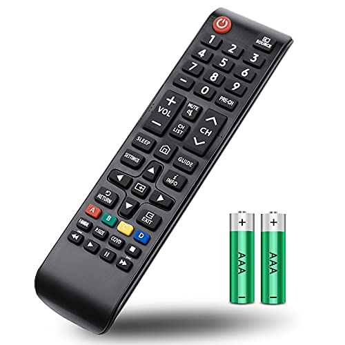 EWO S Universal Remote Control BN59-01301A for All Samsung-TV-Remote LED QLED UHD SUHD HDR LCD HDTV 4K 3D Curved Plasma Smart TVs, with Batteries