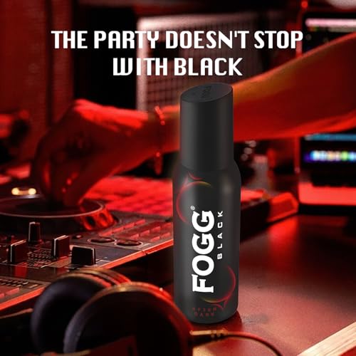 Image of Fogg Black After Dark |No Gas| Long Lasting Perfume Deodorant Spray for Men & Women-120 ML