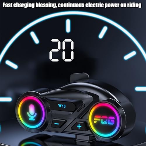 Auriculares inalámbricos para casco de motocicleta impermeables con reducción ruido 7