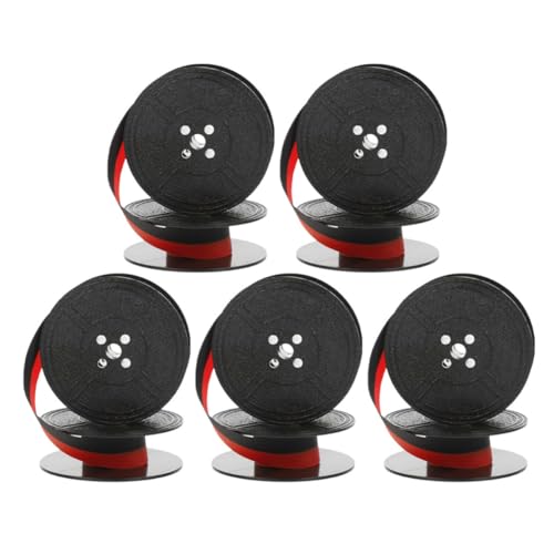 GALPADA Juego de 5 Cintas de Nailon para Máquina de Escribir, Resistente Decoloración, Fácil Instalación, Adecuado para Oficinas y Hogares
