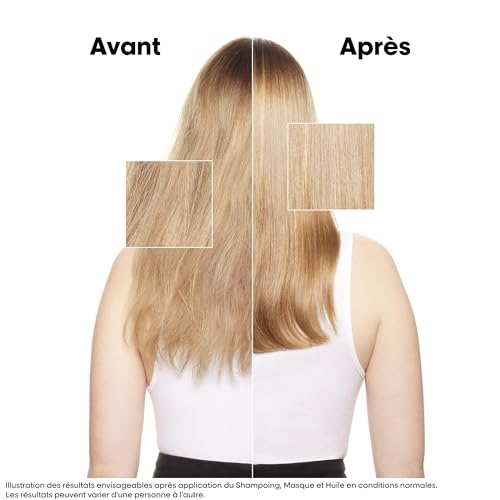 'Oréal Professionnel Huile de Finition 10 En 1 Cheveux Abîmés à Sur Sollicité Nourrit Protège & Adoucit Sans Rinçage Enrichie en Huile de Germe de Blé Absolut Repair Serie Expert 90ml - vue 3