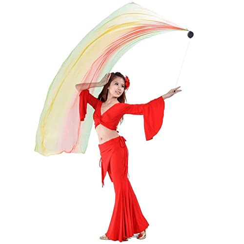 Voile de soie de danse du ventre pour performance extérieure et gala