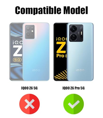 Image of Jkobi Lifetime Anti-Yellow Clear Back Cover Case for Vivo iQOO Z6 Pro (Sleek Hard Crystal | Shockproof and Camera Protection)