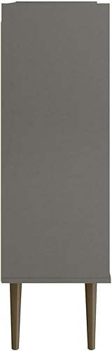 Miniatura 5 de Manhattan Comfort Armario moderno de mediados de siglo de 45.5 pulgadas para oficina en casa y sala de estar, incluye 4 compartimentos ocultos con