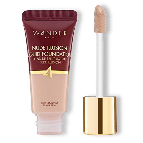 Wander Beauty Nude Illusion Liquid Foundation - Buildable Natural, Radiant Finish. Targeted Spot Cor - //coolthings.us