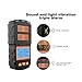 Gas Detector, 4 in 1 Multifunctional EX O2 H2S CO Gas Detector Portable Professional Industry Flammable Gas Meter Carbon Monoxide Sensor for Home and RV
