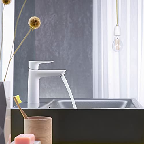 Mitigeur de lavabo 110 hansgrohe Talis E blanc mat la perfection durable