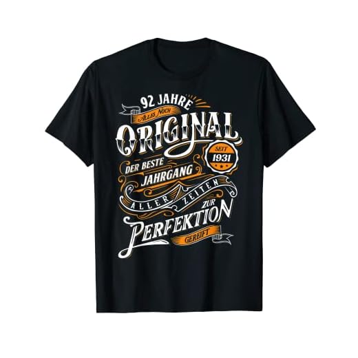 92 Años Original Alemán 92 Cumpleaños 2023 Nacidos En 1931 Camiseta