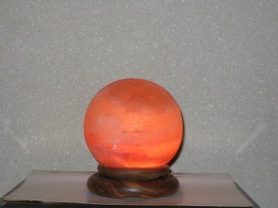 Himalayan Salt Crystal Sphere Salt Lamp 4" (Small) with Cord - See the World Through the Eyes of Salt