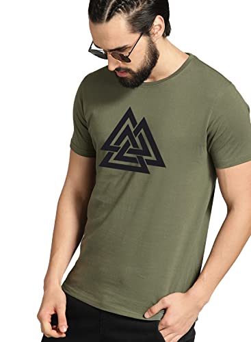 Image of ADRO Men's 100% Cotton Regular Fit T-Shirt