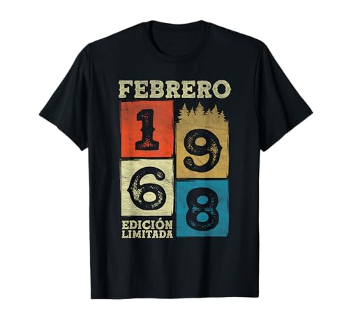 Febrero 1968 Vintage - 54 años Regalo Cumpleaños Hombre Camiseta