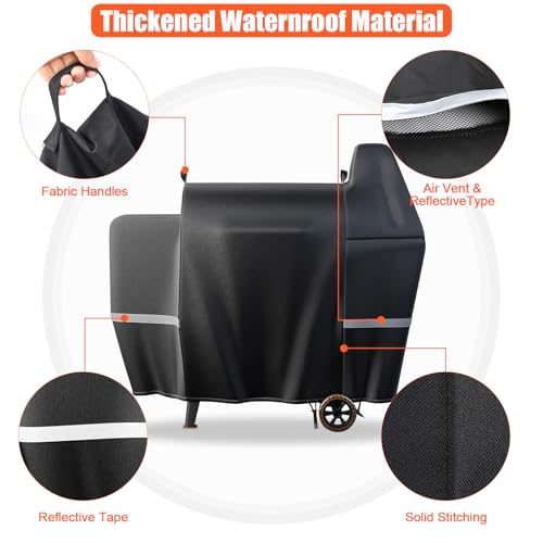 QuliMetal Heavy Duty Grill Cover for Pit Boss Pro Series and Z Grill Models