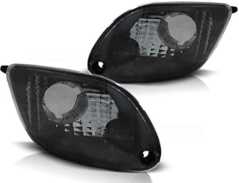 Front Direction compatible with Ford Focus Mk1 1998 1999 2000 2001 GV-481 Turn Signal Light Lens 1 Pair Front Bumper Turn Signal Light Smoke