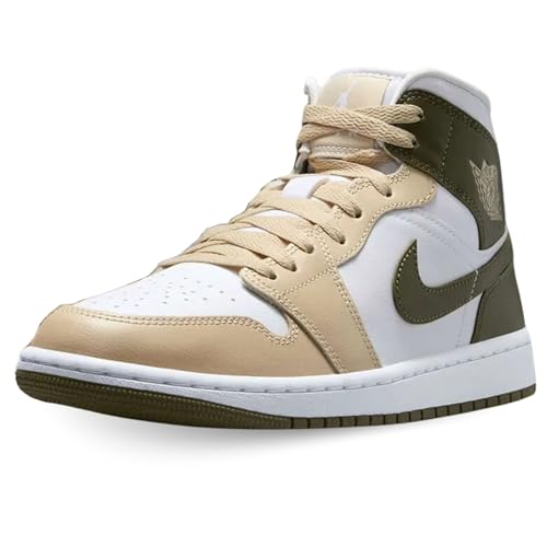 NIKE Chaussures Wmns Air Jordan 1 Mid Code BQ6472-120 Blanc, 38 EU