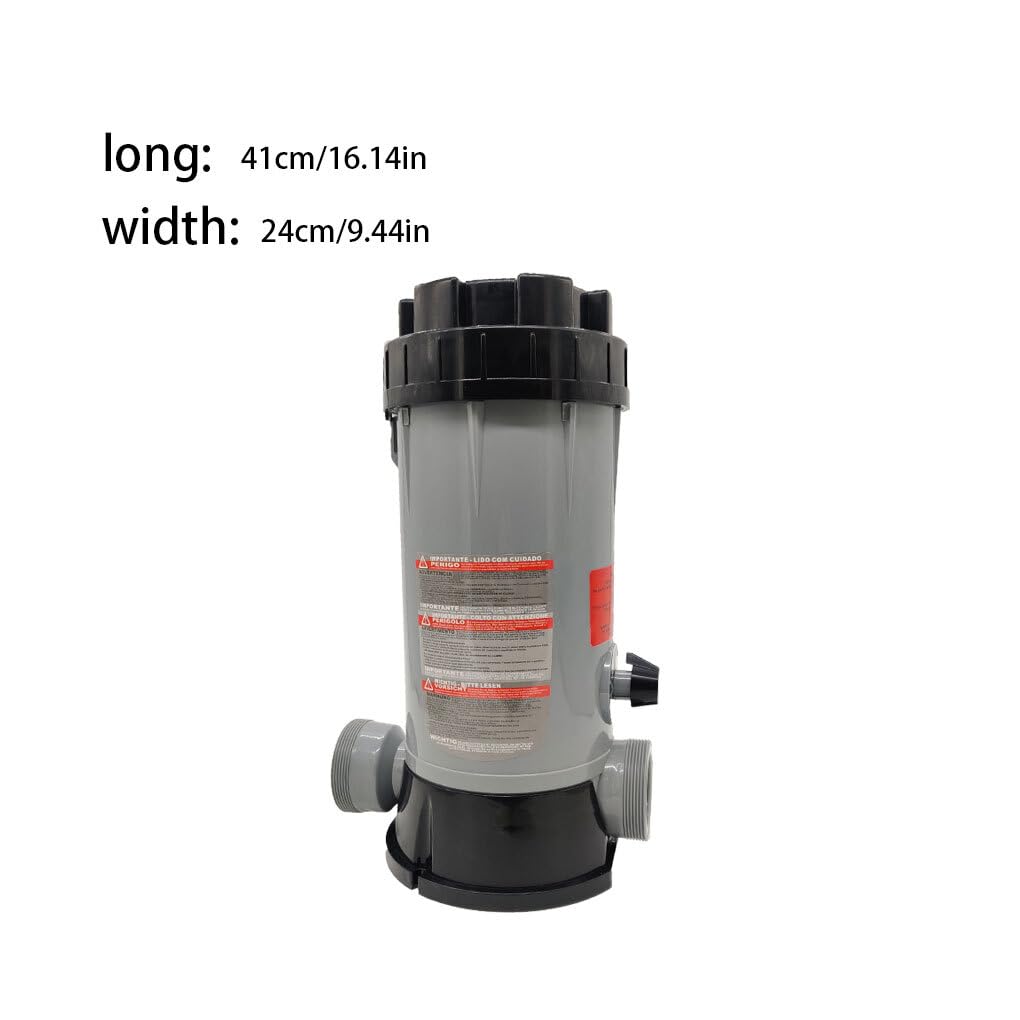 CL-200 Alimentador químico automático Dispensador de Cloro a Prueba de Agua a Prueba Fugas Dispositivo dosificación Resistente al Desgaste para Piscina sobre el Suelo