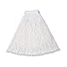 Rubbermaid Commercial Products Economy Rayon Cut-End Mop Head Replacement, 1-Inch Headband, White, Heavy Duty Industrial Wet Mop for Floor Cleaning Home/Kitchen/Bathroom