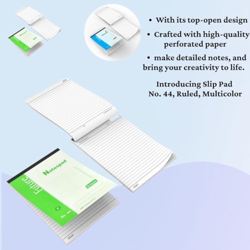 Image of NEELGAGAN Slip Pad No.44 (Type: Ruled with 40 Sheet 80 Pages) Pack of 10