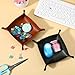 20 Pcs PU Leather Jewelry Valet Tray for Women and Man Portable Catchall Travel Storage Dish Plate Key Tray For Entryway Desk Organizer for Phone, Keys, Glasses, Wallet, Earphone, Watch, Coin