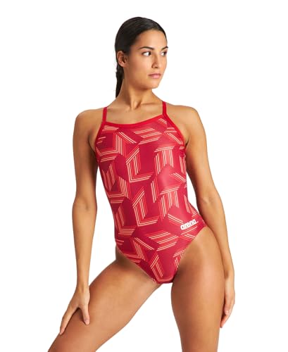 Image of Arena Women's Standard Country Flags Light Drop Back MaxLife One Piece Swimsuit