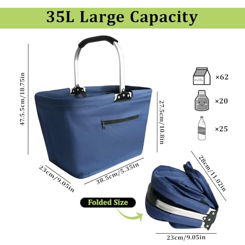 Sac isotherme 35 L pliable à haute isolation thermique - 3