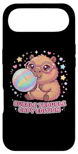 Capybara Blowing Bubble Chewing Gum Bubble Trouble, Capybara �X�}�z�P�[�X iPhone Air �p