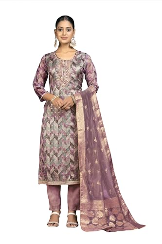 Stiched Designer Indian Style Embroidered Churidar Palazzo Salwar Suit For Women Party Ocasional Wear, Large