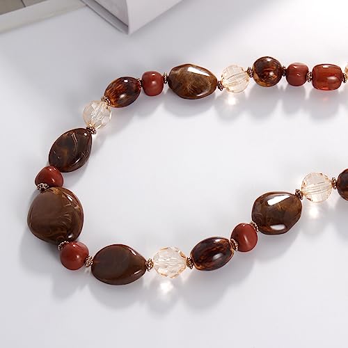 Bocar Long Beaded Necklace for Women Handmade Fashion Costume Chain Jewelry Gift4