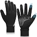 Produktbild Winterhandschuhe Herren Damen Touchscreen - Warm Frühwinter Handschuhe Anti-rutsch Winddicht Fahrradhandschuhe für Sport Outdoor Fitness Lauf Motorrad Fahrrad Handy Camping Joggen Wandern Schwarz