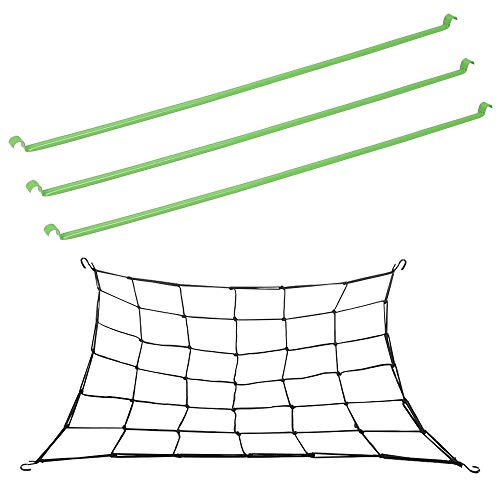 GROWNEER 3 Packs 48 Inches Grow Tent Support Poles Hanging Bar and Flexible