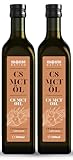 MCT Aceite C8 Monte Nativo 2 x 500 ml – Aceite de coco puro líquido – Aceite MCT C8 para una dieta ceto – sin ingredientes no deseados – perfecto para café a prueba de balas, batido keto