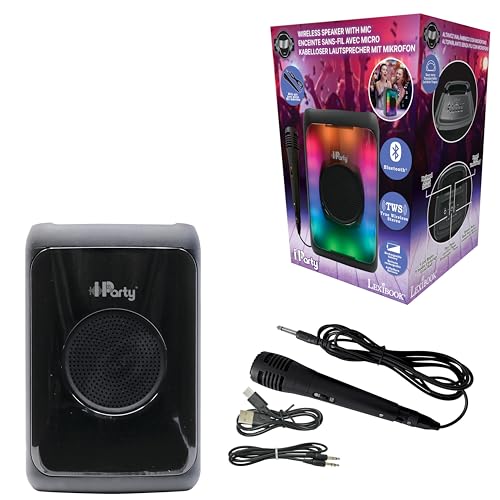 iParty Altoparlante Bluetooth portatile con microfono Volume sonoro potente Effetti di luce multicolore Batteria ricaricabile K8320