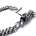 KONOV Jewelry Stainless Steel Vintage Dragon Men's Bracelet