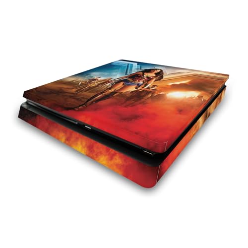 Autocollant Wonder Woman PS4 Slim en vinyle anti-rayure et sans bulle