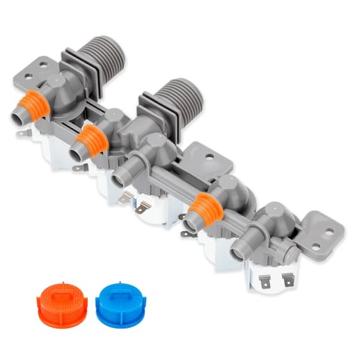 AJU73213301 AJU75152601 5221EA1008F Washer Water Inlet Valve for LG WT1101CW WT7200CW WT4970CW WT1201CV WT1801HWA WT5680HWA WT7500CW WT6001HV Replace TAW35618287 PS3527446 AP6308239