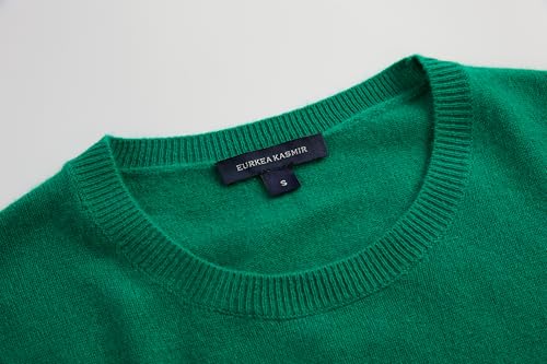 Image of EURKEA Women's Crewneck 100% Cashmere Sweater, Cozy Pullover Winter Top for Women, Gift Ready