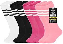 White/Pink/Rose Pink/Black Stripe