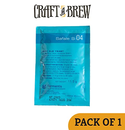 Craft A Brew DOES NOT APPLY Safale S-04 Dry Yeast - English Ale Dry Yeast - For English And American Ales And Hard Apple Ciders thumb #1