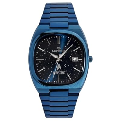 Lorenz STAR TREK Science 030287SP - Orologio Ufficiale STAR TREK x Collezione 60° Anniversario - Orologio Classico da uomo al quarzo in acciaio blu