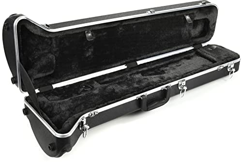 Étui ABS deluxe pour trombone antichoc avec coque rigide imperméable et intérieur velours