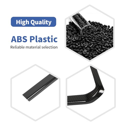 RT-TCZ for Chevy Silverado Carbon Fiber Center Console Trim Frame Cover for Chevy Silverado GMC Sierra 2014-2018 Black ABS Carbon Fiber Interior Accessories by RT-TCZ - Used condition - Image 3