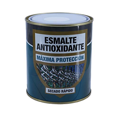 H HANSEL HOME Esmalte Antioxidante Blanco Brillo, Máxima Protección y Decoración de Superficies de Acero, Hierro, Secado Rápido (Blanco Brillo, 375 ml)