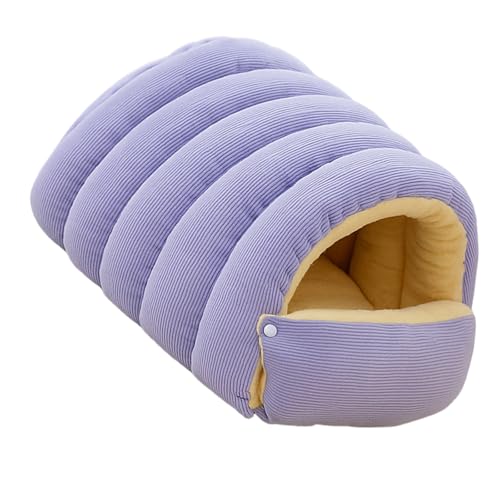 Maison fermée pour chat lavable avec coussin amovible en peluche - 7