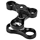 kugelklemme,Tauchlampen Ball Butterfly Clip Arm Clamp Mount Griff Halterung Kugelgelenkverbinder Aluminium Kugelkopfhalterung Klemmhalterung Clip Adapter für Unterwasser-Kamera Tauchlampe Taucherleuch