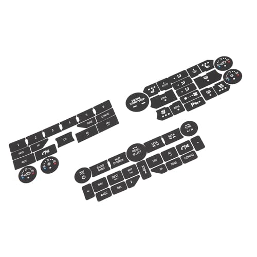 Autocollants Saab 9-5NG 9-4X pour boutons de climatisation et autoradio