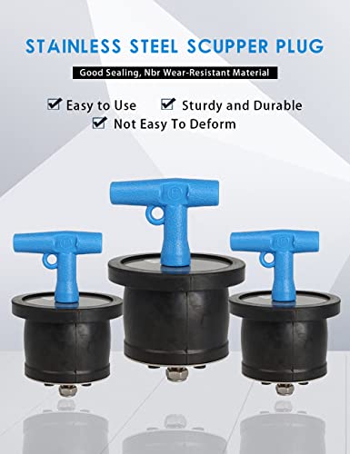 Mechanical Test, Seal & Cleanout Pipe Plug, 1 3/4" To 2 3/16" Anti-Return Pipeline Plugging - Winterizing Pool Plug - Marine Boat Drain Plug T-Handle Hulls Livewell Bilge Transom Plugs #TOP1