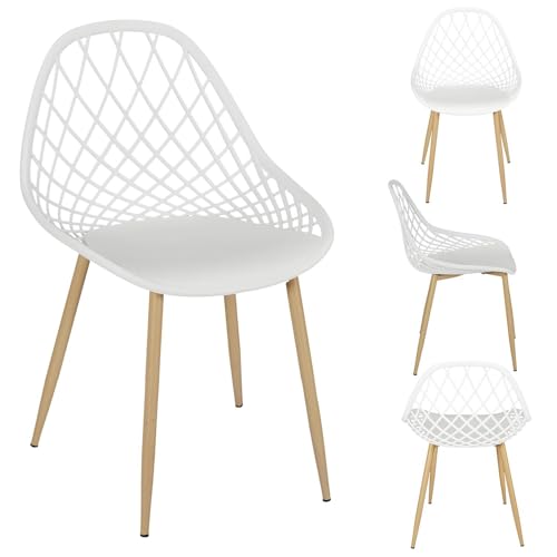 Chaise extérieure blanche Málaga en résine haut de gamme résistante