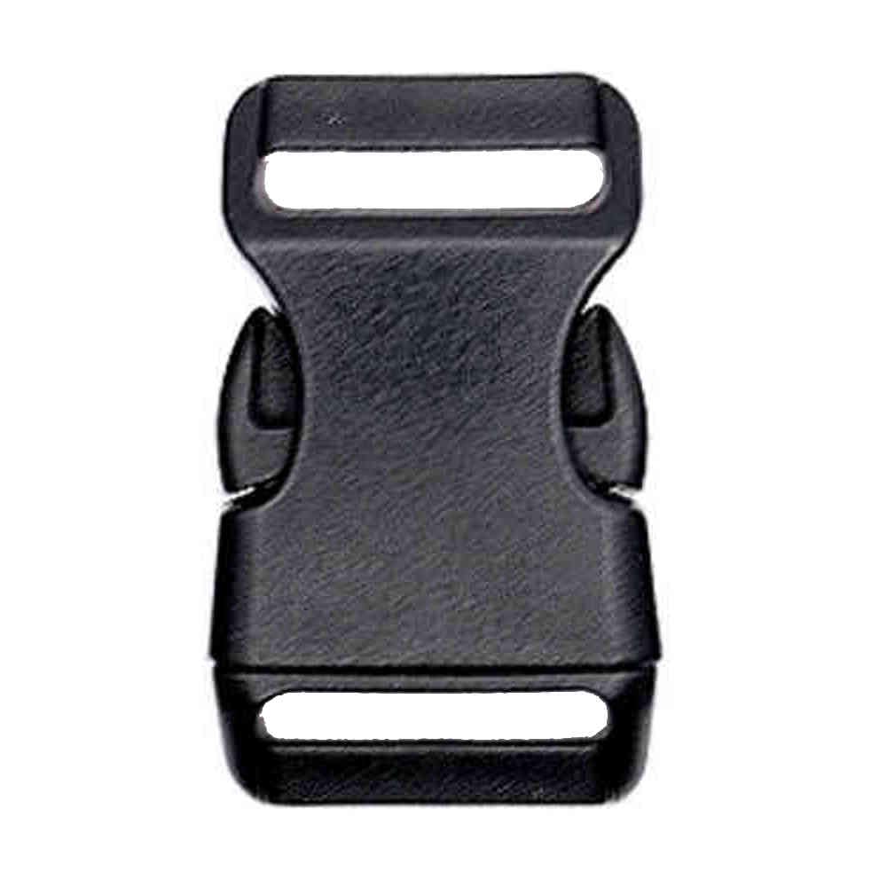 BLACK SIDE RELEASE CLIP BUCKLES 25mm (10)