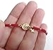 SIFRIMANIA Red String Macrame Adjustable Handmade Bracelet with Gold Filled Beads and Miraculous Virgin Charm for Women and Girls (Miraculous Image)
