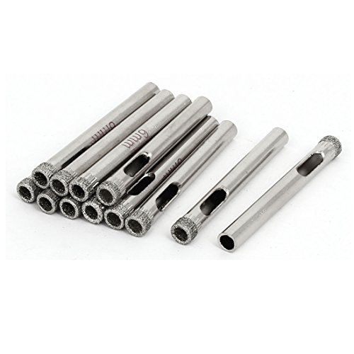 Brocas para vidrio con recubrimiento de diamante Aexit 6 mm 12 piezas miniatura 1